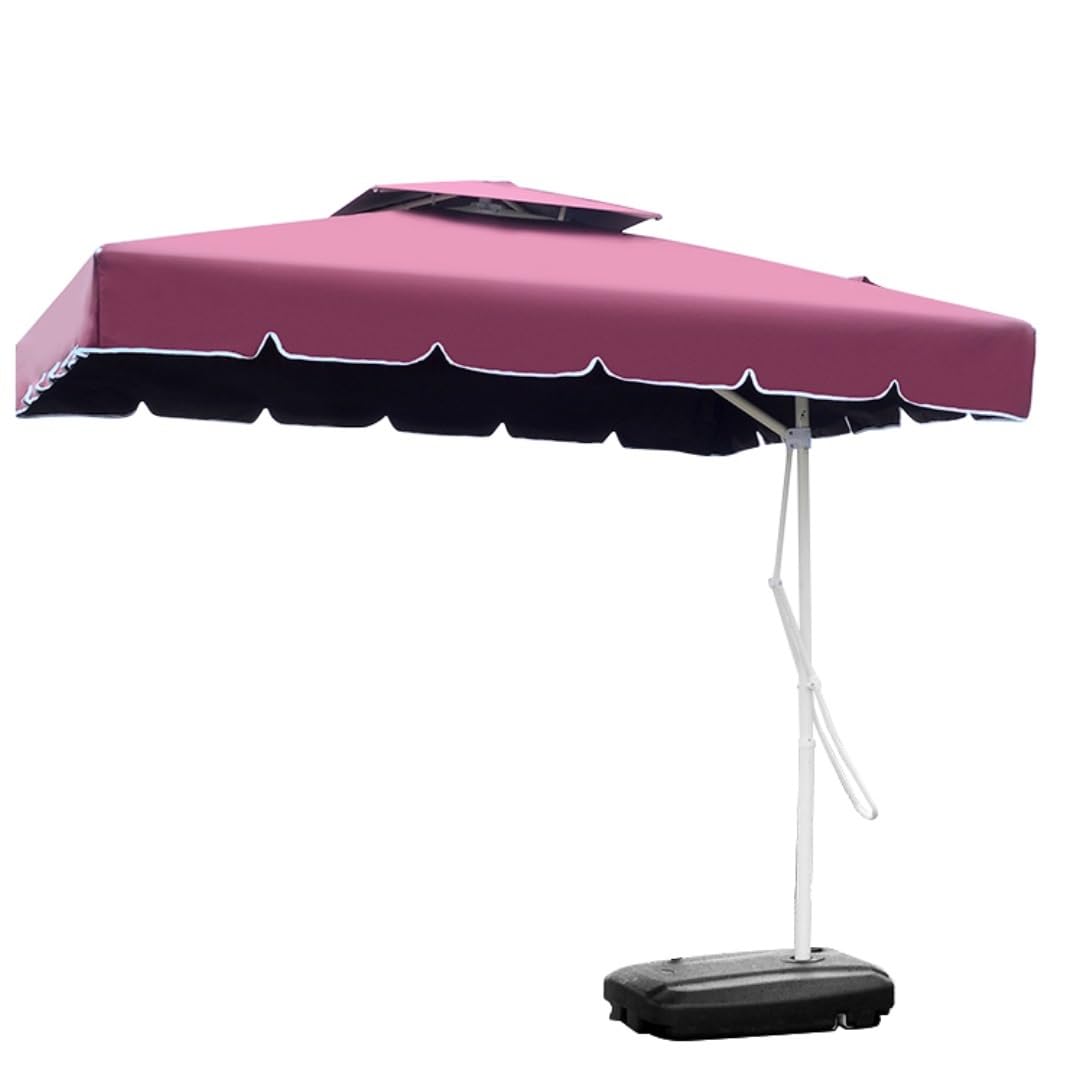 Parasol al aire libre de 2.2m con base para mesa de patio y jardin 4
