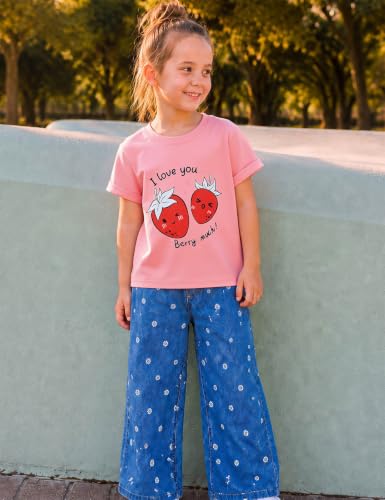 Image of Toddler Girls T-Shirt Short Sleeve Cartoon Graphic Tee 2-6T