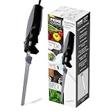 Prime Cuisine Electric Knife With Cord| 9' Stainless Steel Blade | Non-Slip Grip | Dishwasher Safe Parts | Trigger Lock Safety | Ergonomic Handle...