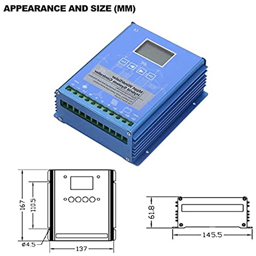 4000W Regolatore di Carica Ibrido Solare Eolico