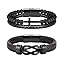 2pcs 8.7inch Nautical Knot+Cross Double-Row
