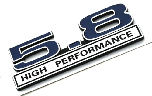 Image of 2pcs 5.8 High Performance Engine Emblems Badge 3D Decals Stickers Cars Trucks (Blue)