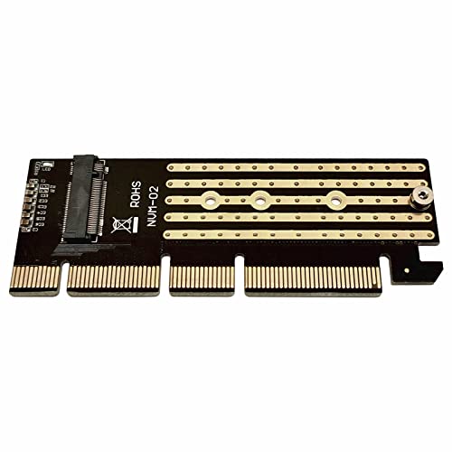 Combrite M.2 NVME SSD auf PCI-E 16x 8x 4x Adapterkarte M.2 PCIe auf PCIe 3.0 x16 - Unterstützt M-Key M.2 PCIe NVMe/AHCI SSD 2280, 2260, 2242, 2230