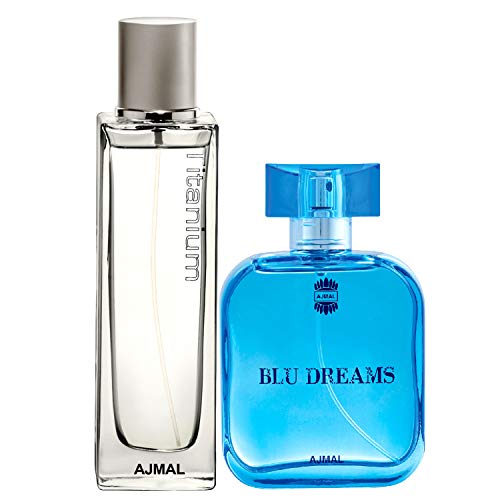 Ajmal Titanium EDP Citrus Spicy Perfume 100ml for Men and Blu Dreams EDP Citurs Fruity Perfume 100ml for Men, Pack of 2 (Titanium_Blu-Dr_EDP) - Image 2