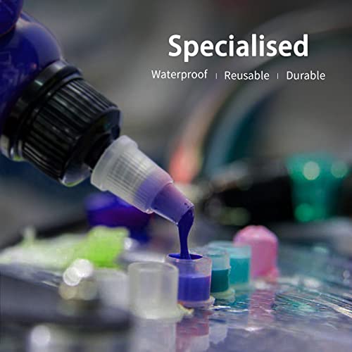 100Pcs Tattoo Ink Caps With Base 11 * 10Mm For Makeup Pigment Clear Container Cup Moricher Tattoo Accessory #TOP5