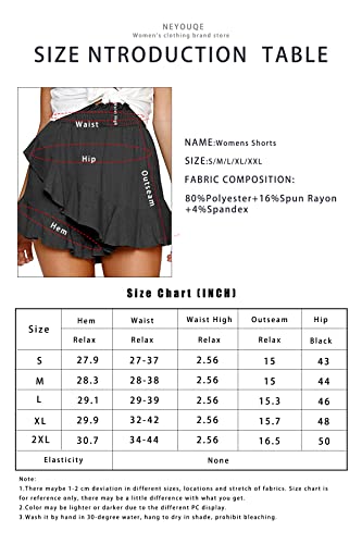 Neyouqe Volleyball Shorts Womens Soccer Fishing Short Shorts Skirts Blue Tulle Maternity Tennis Skort Dress Casual Cute Sexy Summer Fall Clothes Short Pants For Women Flowy Ruffle Skirt Skorts S #TOP5