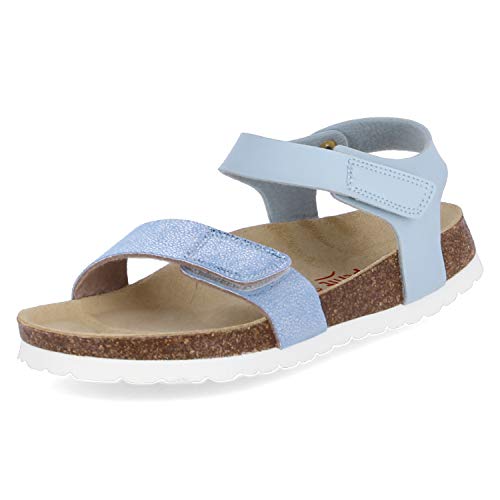 Girl Slipper Insole Ankle Strap Sandal - Main Image