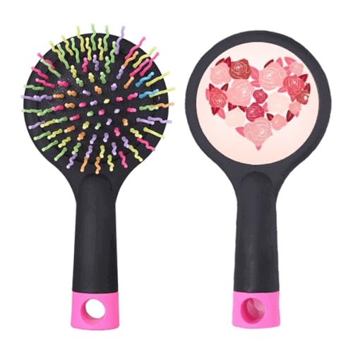 Cepillo de pelo para desenredar el cabello con base de cojín neumático flexible