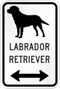 Amazon Co Jp Labrador Retriever マグネットサイン ホワイト ラブラドールレトリーバー 小 シルエットイラスト 矢印 英語標識デザイン Water 服 ファッション小物