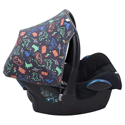 JYOKO Kids Canopy Hood Compatible with Maxi COSI Cabriofix Happy Dino Cover