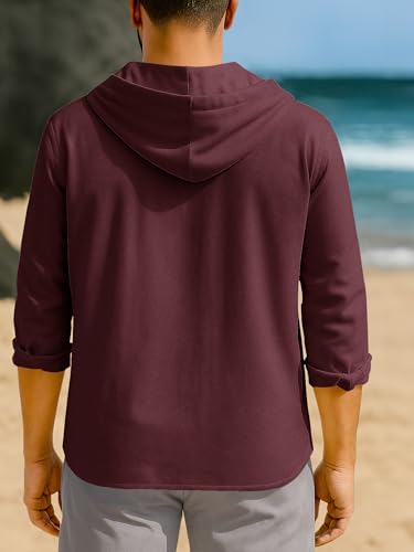 Image of Noble Monk Men's Relax Fit Hooded Shirt || Casual Wear for Men || Full Sleeve Shirts || Stylish Shirt for Men