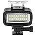 Tbest Underwater LED Light IPX8 40m Deep Dive 700LM High Brightness Flicker Lighting for OSMO Action OneX2 ABS Metal 247g (Black)
