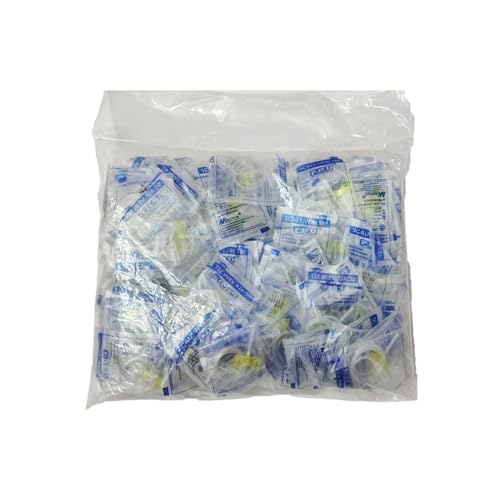 Image of Scalp Vein Set /Butterfly Needle Set | Sterile EO, Single Use Infusion Set | Soft Tubing, Color-Coded Wings | For Blood Collection, IV Infusion & Medical Use (20G (Yellow) - 100 Pieces)