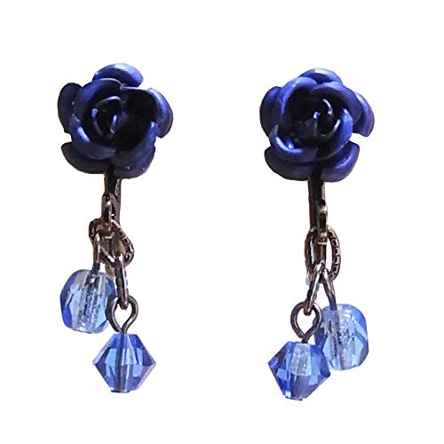 青 薔薇 イヤリングの人気商品 通販 価格比較 価格 Com