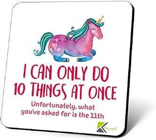 CS736 I can only do 10 Things at Once. Unfortunately, What You've Asked for is The 11th Novelty Funny Coffee Tea Drink Gift Glossy MDF Wooden Coaster