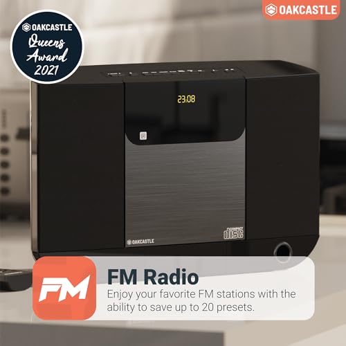 Oakcastle HIFI100 Compact Home Stereo System With Bluetooth, Wall Mountable Cd Player thumb #1