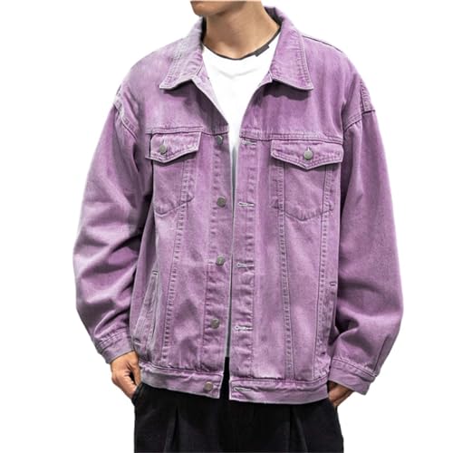 Veste en jean vintage homme grande taille style cargo streetwear