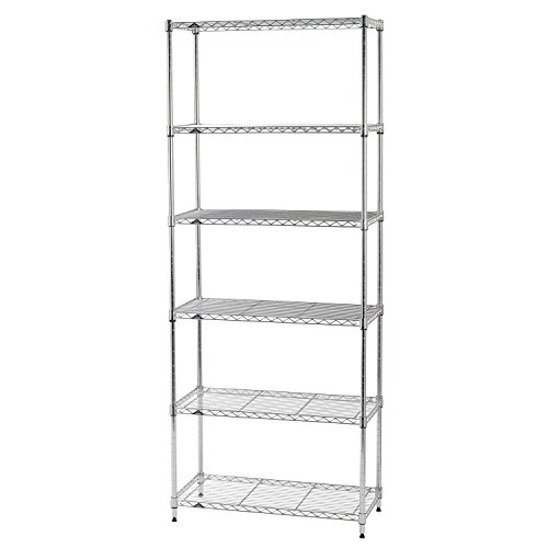 �y�ʒ��g�����̔��z���~�i�X ���^�����b�N ���C�g�V���[�Y 6�i �ω׏d150kg �|�[���a19mm �h�T�r���H ��74.5×���s34.5×����174.5cm IHT7518-6