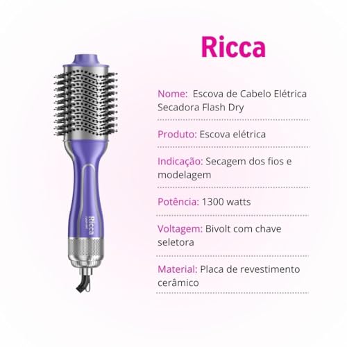 Ricca Flash Dry Escova Secadora