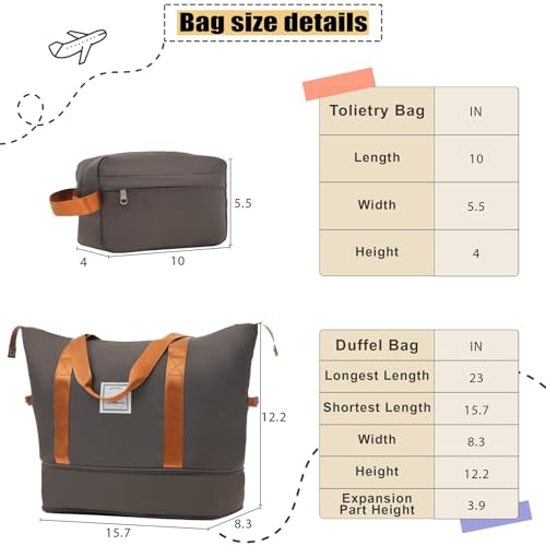 Lightweight Expandable 3-Piece Luggage Set with Duffel Bag - Durable Softside Suitcases for Travel2