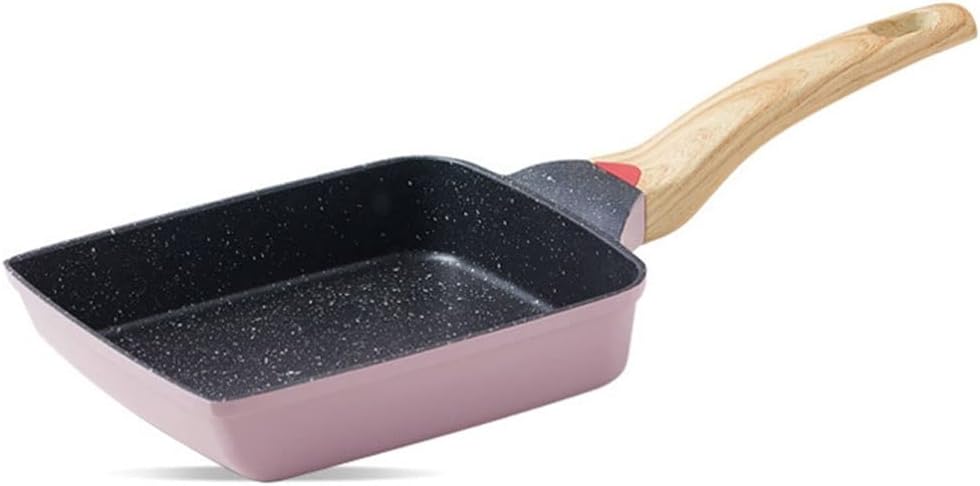 Non Stick Frying Pan Tamagoyaki Omelettes Aluminum Alloy Pan Egg Pancake Kitchen Cookware (Color : A Size : One size)