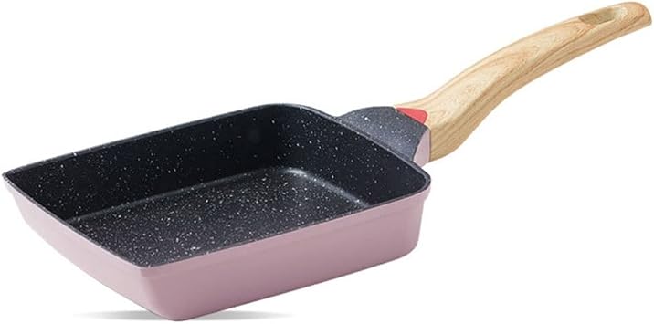 Non Stick Frying Pan Tamagoyaki Omelettes Aluminum Alloy Pan Egg Pancake Kitchen Cookware Color Argento, Size Talla nica Vision