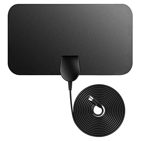 TV Aerial Newest,Freeview Indoor TV Aerial,50 Miles Digital TV Aerial 0.5mm Ultra Thin HDTV DVB-T2 Aerial with 12 FT Long Cable Cover