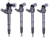 ‎zt truck parts 4X Common Fuel Rail Injectors 0445110369 0445110647 03L130277J 03L130277Q 0986435166 Compatible with AUDI A3 A4 2.0 TDI SEAT SKODA VW Beetle Golf Car Parts Replace Bosch and Volkswagen
