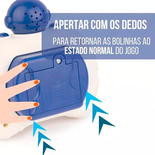 Pop It Eletrônico Puzzle Quick Push Game Brinquedo Anti-Stress Interativo com Luzes e Sons