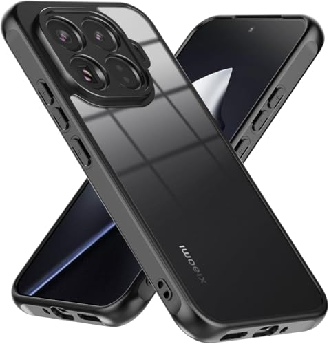 QUIETIP Case for Xiaomi 15T Pro,Slim Clear Drop Protection Cover,Black