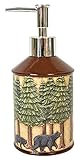 BestGiftEver Bears in The Woods Pine Trees Forest Theme Lotion Liquid Soap Pump Bottle 6.7 (H),...