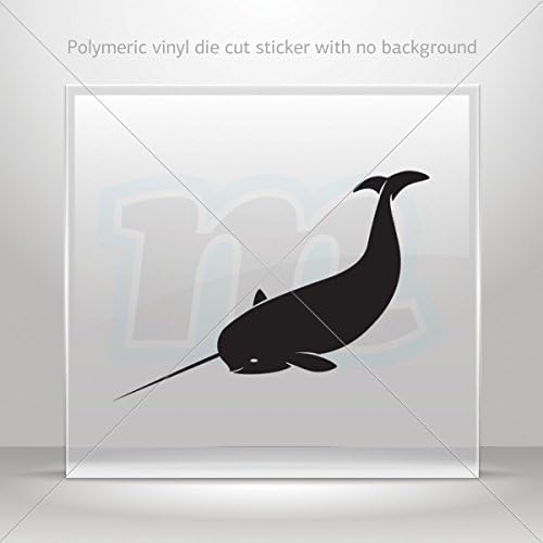 Stickers Sticker Narwhal Whale Figure Decoration Motorbike Racing Garage Store home Hobby 0502 X5272
