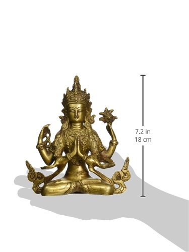 Amazon.com: Tibetan Buddhist Deity Chenrezig (Four-Armed