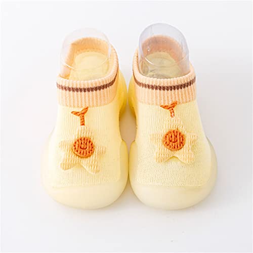 Slippers for Toddler Boys Infant Boys Girls Animal Cartoon Socks Shoes Toddler Fleece Warm Floor Socks Non Slip Shoes (Beige, 0-6 Months)3