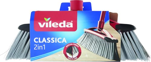 Vileda Balai intérieur synthétique 2en1, Multicolore,...