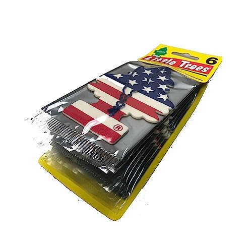 Image of LITTLE TREES Car Air Freshener | Hanging Paper Tree for Home or Car | Vanilla Pride | 6 Pack