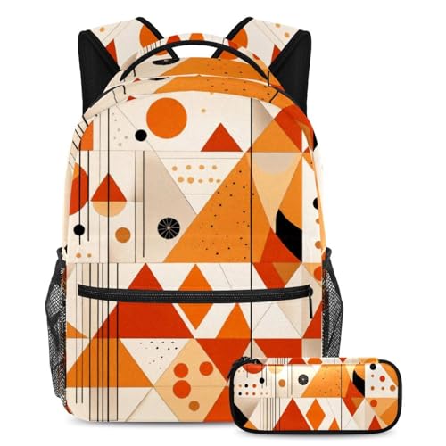 Sac à dos avec trousse à crayons multicolore pour ranger ses cours