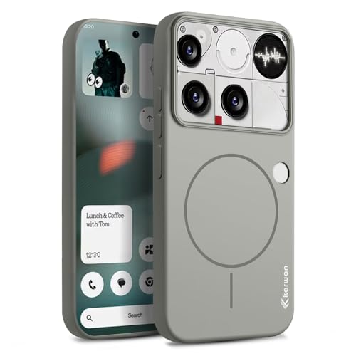 Image of KARWAN️ Magnetic Wireless Ultra Slim-Fit Back Case Cover for Nothing Phone 3 |Hard PC Case Cover| Ultra-Thin & Light Weight with [Ultra Premium Feel] Case for Nothing Phone 3 (6.67 inch) (Grey)