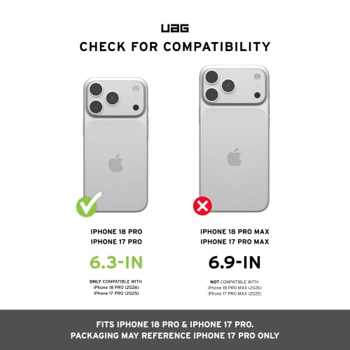 Image of Urban Armor Gear UAG Plasma XTE 360 Protective Case Designed for iPhone 18 Pro /iPhone 17 Pro, Magnetic Compatible & Kickstand, Camera Control Cover Button, Phone Ring Grip - Black /Orange