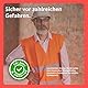 4er Warnwesten Auto ISO20471 orange 2026 - leuchtende & reflektierende Sicherheitswesten für PKW & LKW - Autozubehör für Notfälle und Pannen