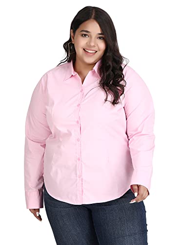 Image of Blue Ronin Full Sleeve Stylish Western Official Formal Shirts for Women Regular Fit Plus Size