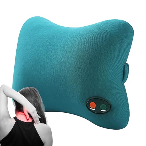 Almohada de Masaje para la Espalda   Masajeador Eléctrico Portátil para Hombros,Accesorios de Estimuladores Musculares para Gimnasio, Viaje, Conducción, Ancianos, Post entrenamiento, Piernas y