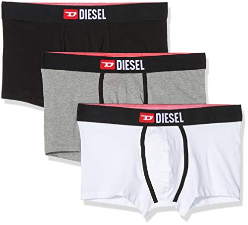 Diesel UMBX-DAMIENTHREEPACK, Calzoncillo para Hombre, Multicolor (Black/Bright White/Dark Grey Mélange E4157/0wawd), S, Pack de 3