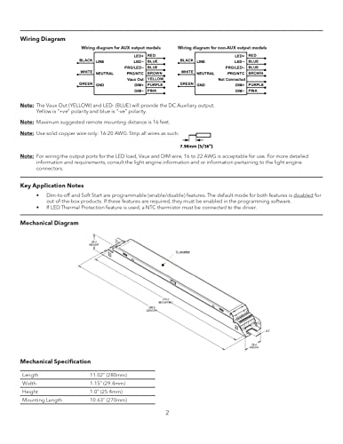 Image of Pack of 10 - eldoLED *2743WG OPTOTRONIC 30W Constant Current 0-10V Dimmable LED Driver, Programmable Linear OTi 30 /120-277 /1A0 DIM-1 L G2 - Replacement /Compatible with Osram 57433
