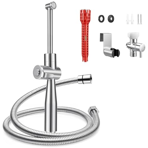 SPACEREST Handheld Bidet Sprayer for Toilet, Leak-Proof Stainless Steel Bidet Attachment for Toilet...