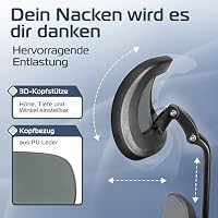 CLOUVOU SmartSeat Bürostuhl Ergonomisch [TESTSIEGER] – Ansicht 3