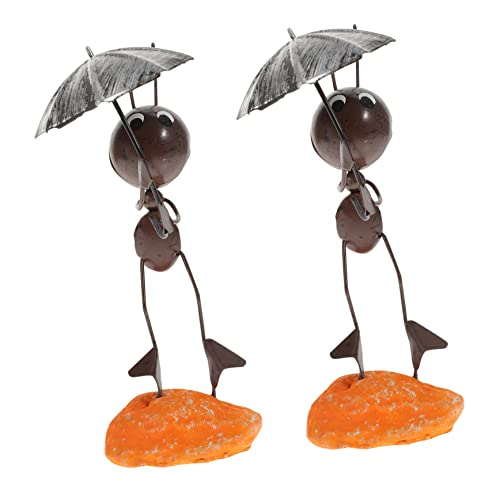 Alipis 2 Piezas artesanía de Hierro para Regalo decoración Vintage Home Decor Ornamento de Insectos Retro decoración Mural Figuras de Hormigas navegantes Hormiga de Hierro Comedor Estatua