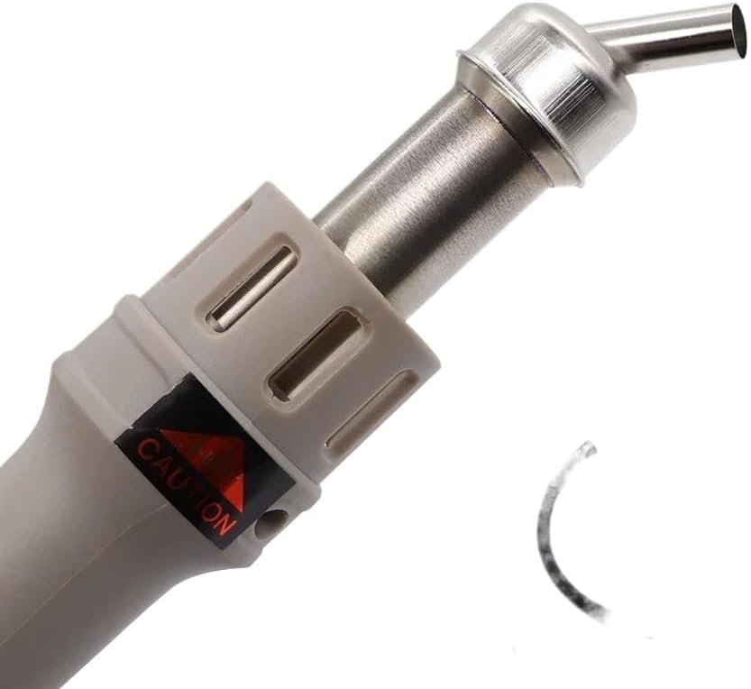 ST-862D Rework Station Replacement Hot Air Gun Nozzle Sleeves Mouth 45 Degree Curved Angle Heat Welding Tool(3pcs full set)