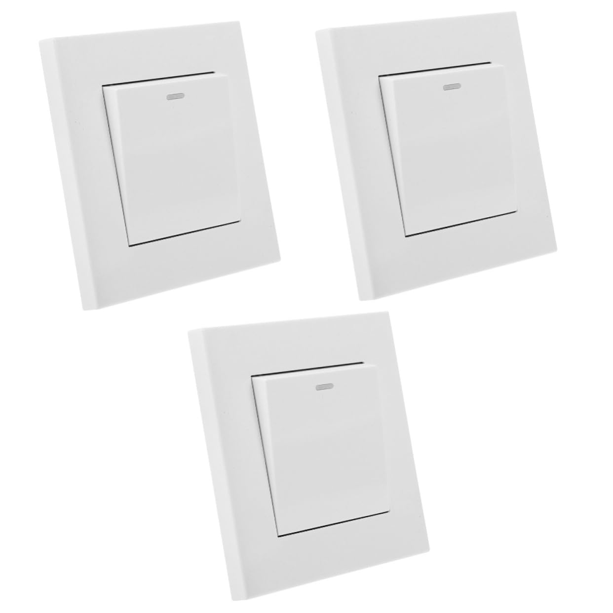 Panneau de commutation mural de lumière double design robuste pour maison - 8