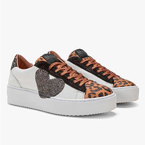 Cosmopolitan - Sneakers Bianche da Donna in Pelle